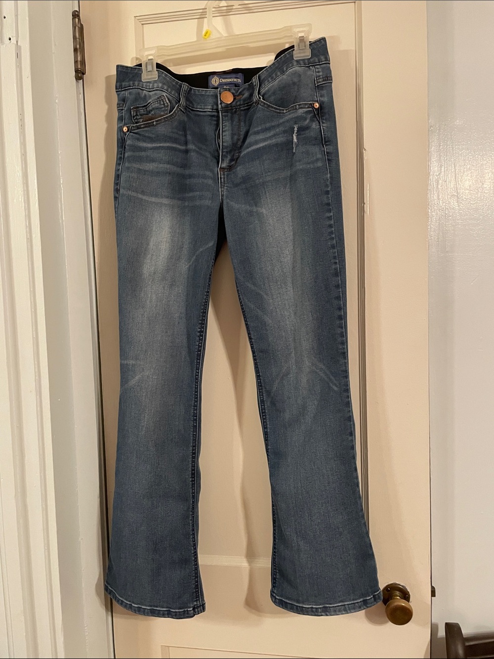Democracy Women's Blue Straight Leg Jeans